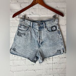 Pacsun Ultra High Rise Vintage Denim Shorts 25